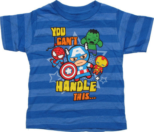 Avengers Kawaii Can't Handle Striped Toddler Shirt