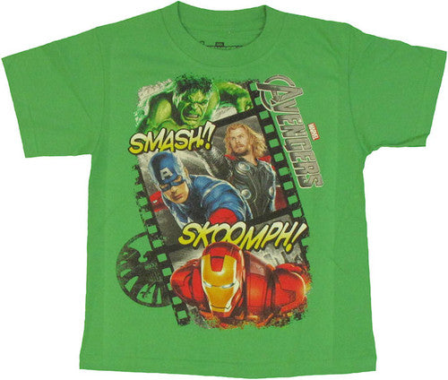 Avengers Movie Film Strip Juvenile T-Shirt