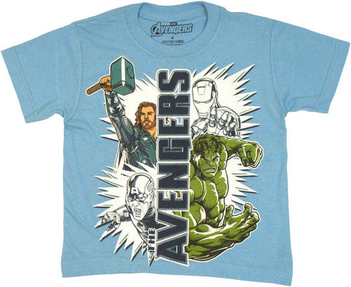 Avengers Movie UV Ink Juvenile T-Shirt