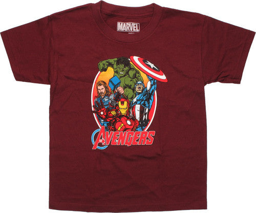 Avengers Oval Frame Juvenile T-Shirt
