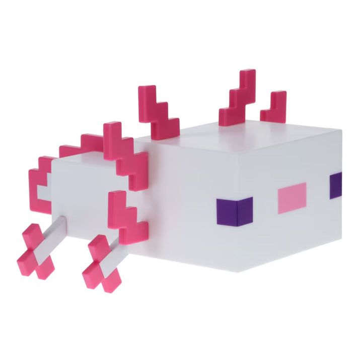 A pink Minecraft axolotl light