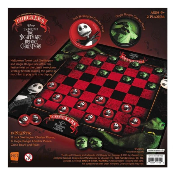 Disney Tim Burton The Nightmare Before Christmas Checkers