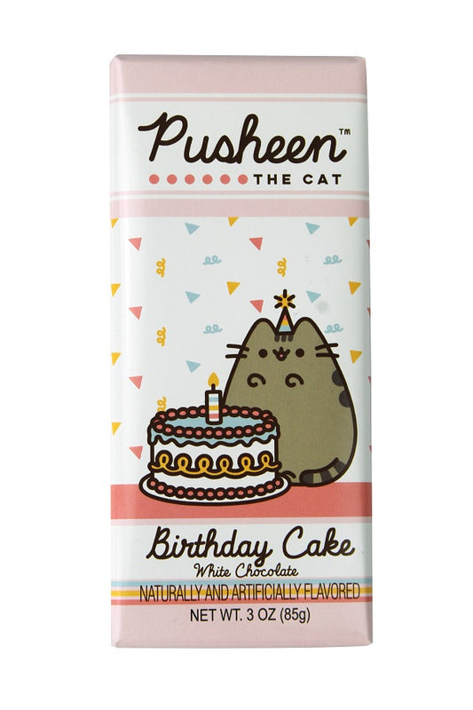 Pusheen - Birthday Cake - White Chocolate Candy Bar