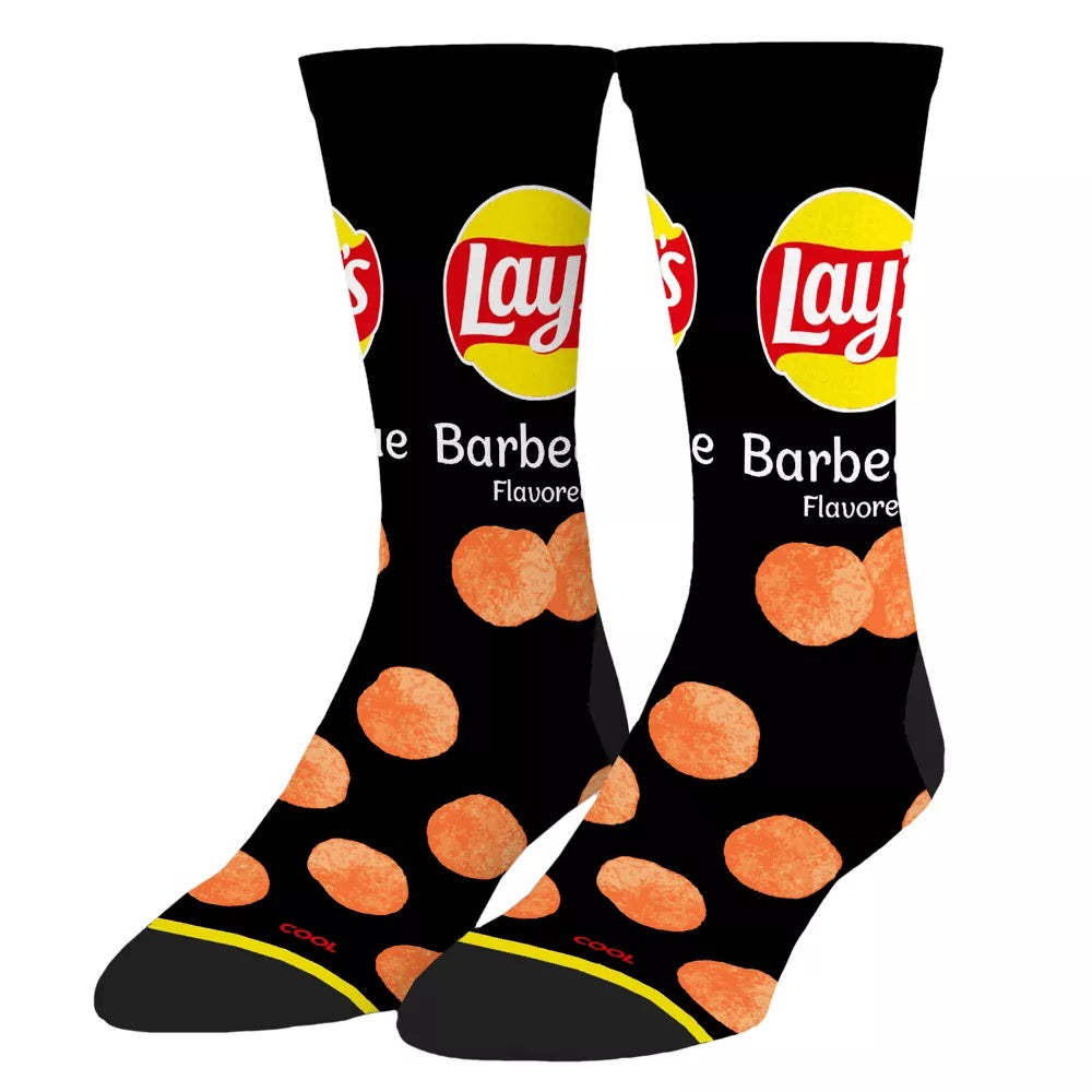 Lays Barbeque Novelty Socks