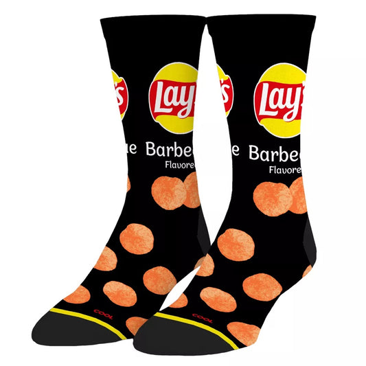 Lays Barbeque Novelty Socks