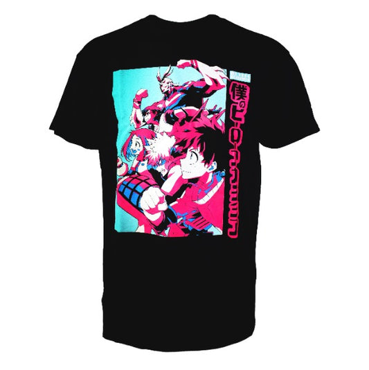 My Hero Academia Pink and Blue Group T-Shirt