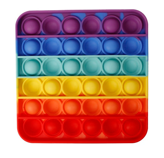 Push Pop - Rainbow Square Bubble Sensory Fidget Toy