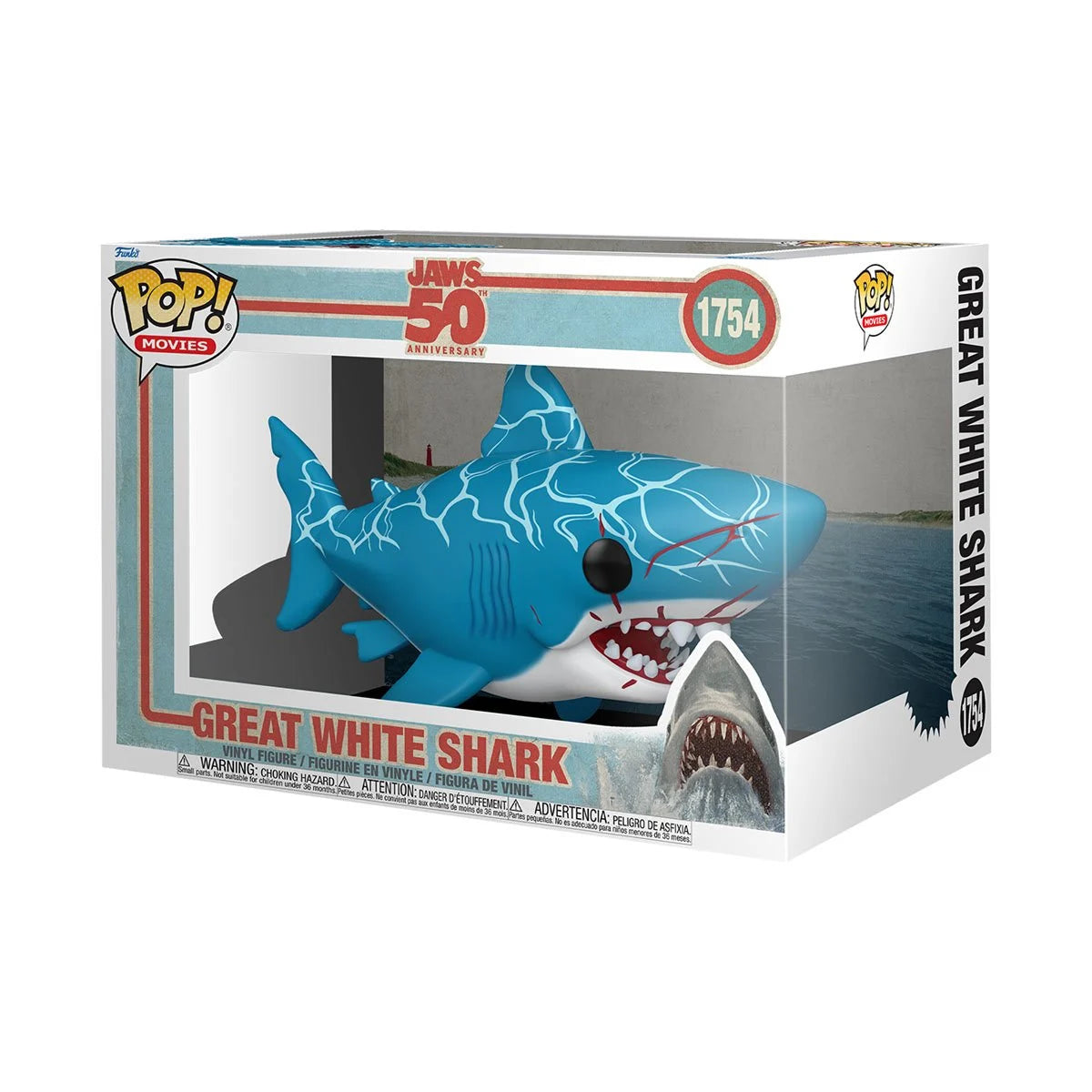 Funko Pop! Jaws 50th Anniversary Great White Shark Super 6-Inch