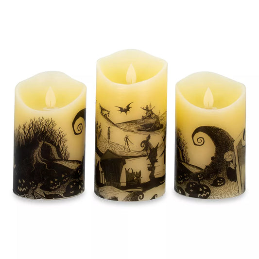 Disney Nightmare Before Christmas LED Flickering Flameless Candles 3-Pack
