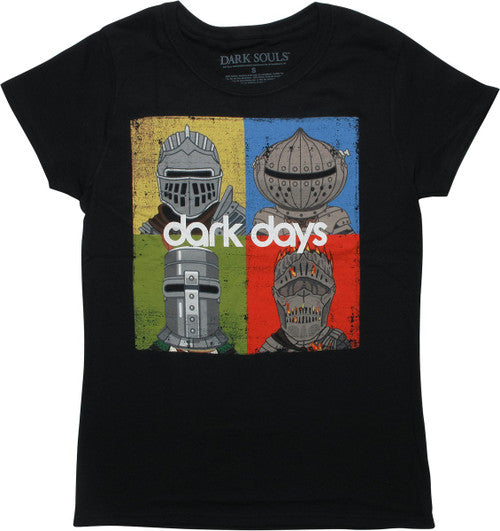 Dark Souls Dark Days Squares Juniors T-Shirt