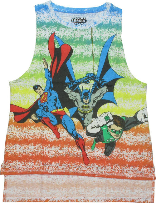 Justice League Heroes Sleeveless Juniors T-Shirt