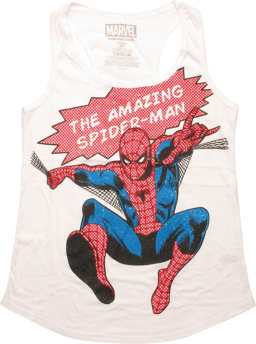 Amazing Spiderman Web Leap Juniors Tank Top