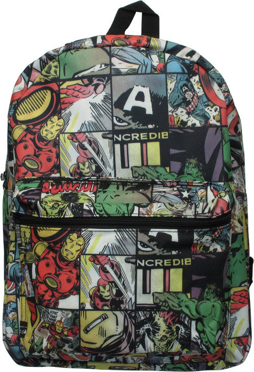 Avengers Vintage Comic Panels Backpack