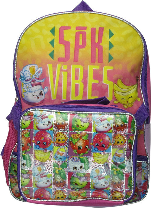 Shopkins Squares SPK Vibes Lunch Pack Backpack in Yellow