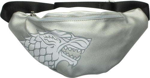 Game of Thrones Stark Logo Fanny Pack Waist Bag in Silver