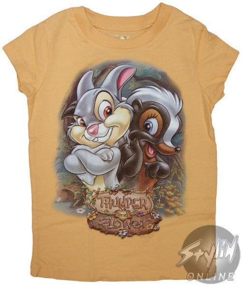 Bambi Thumper Flower Girls T-Shirt