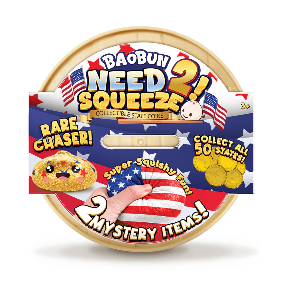 USA 250th Anniversary Bao Bun Squishy Dumpling (Contents may vary)