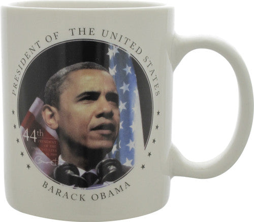 Barack Obama 44th President Mug in White Novelty
