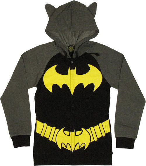 Batman Batgirl Costume Suit Junior Hoodie