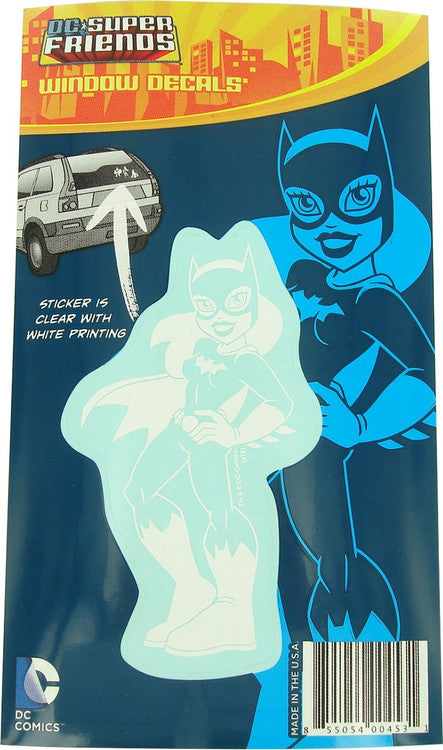 Batgirl DC Super Friends Vinyl Decal Sticker in White