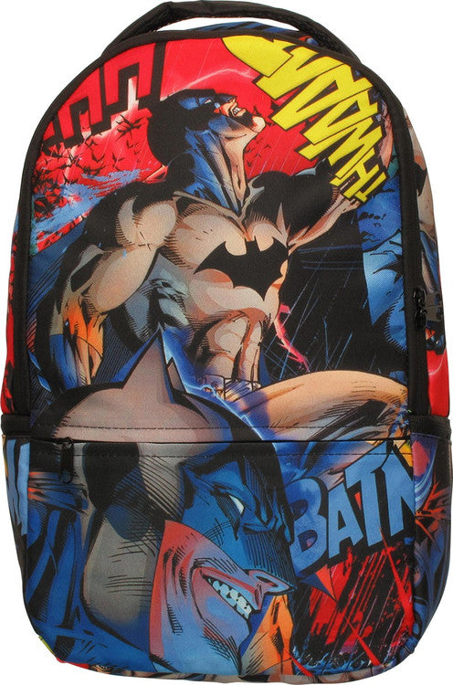 Batman All Over Action Poses Backpack
