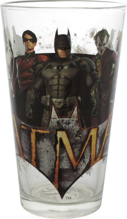 Batman Arkham Knight Group Toon Tumbler Pint Glass