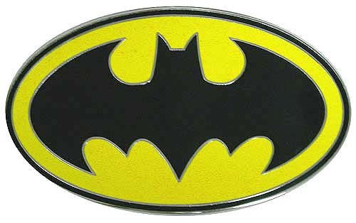 Batman Classic Logo Belt Buckle in Yellow