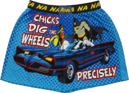 Batman Chicks Dig the Wheels Precisely Boxers