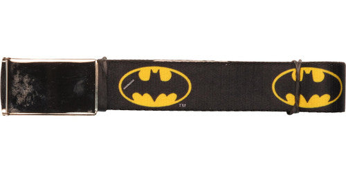 Batman Classic Logo Mesh Belt in Yellow