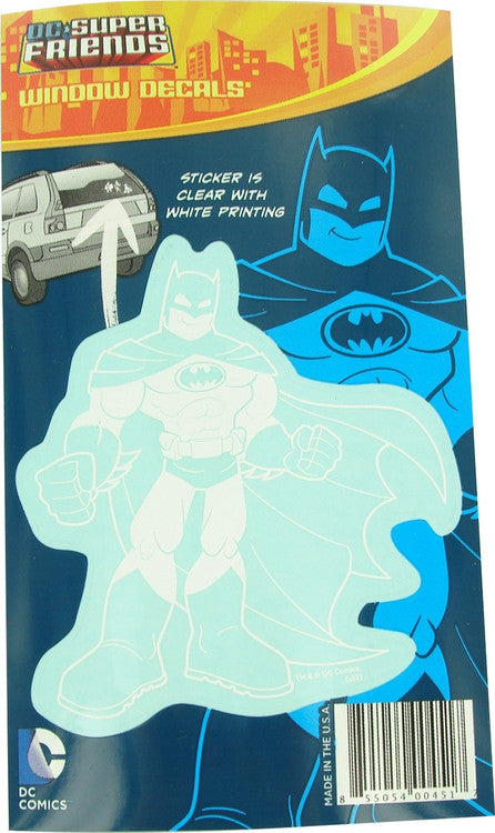 Batman DC Super Friends Vinyl Decal Sticker in White