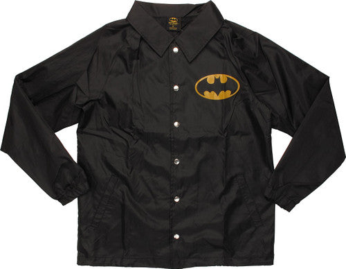 Batman Logo Coach Snap Jacket