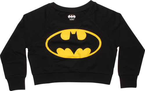 Batman Logo Crop Top Junior SweaT-Shirt