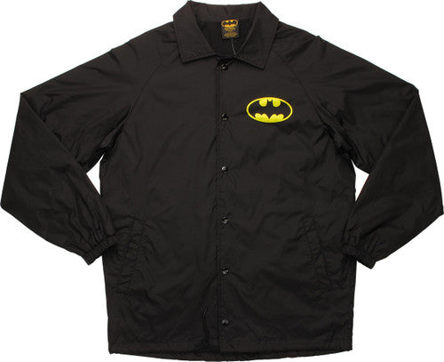 Batman Logo with Name Coach Snap Jacket