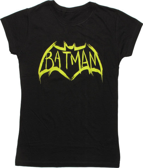 Batman v Superman Bat Sketch Logo Juniors T-Shirt
