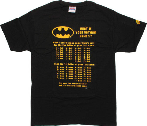 Batman Your Batman Name T-Shirt