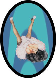Bettie Page Patch in Blue