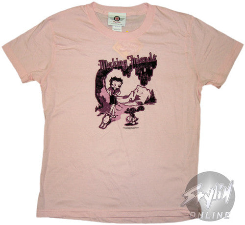Betty Boop Making Friends Baby T-Shirt