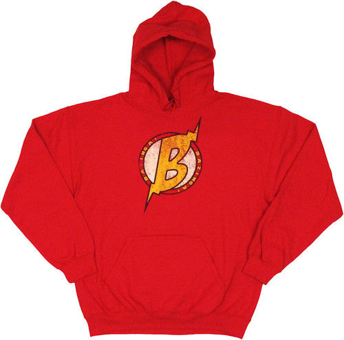 Big Bang Theory Bolted B Red Hoodie