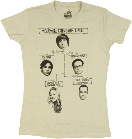 Big Bang Theory Friendship Levels Baby T-Shirt
