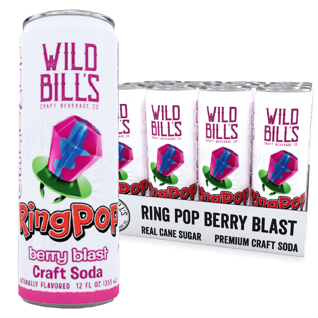 Wild Bill's Ring Pop Berry Blast Soda
