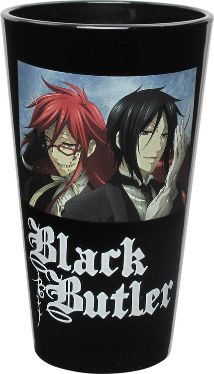 Black Butler Grell and Sebastian Pint Glass