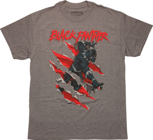 Black Panther Clawing Slash T-Shirt