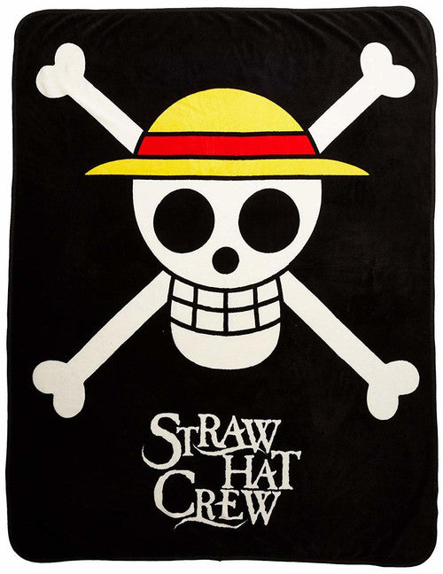 One Piece Straw Hat Crew Logo Throw Blanket