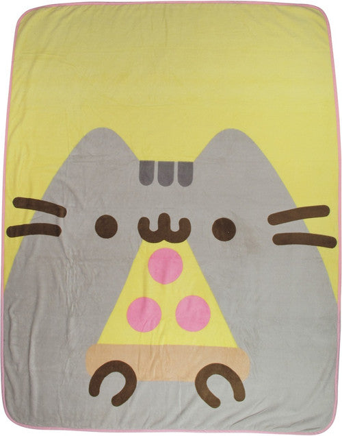 Pusheen the Cat Pizza Plush Throw Blanket