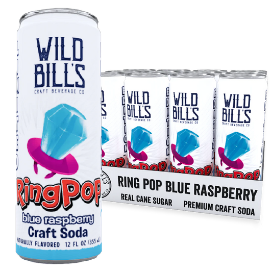 Wild Bill's Ring Pop Blue Raspberry Soda