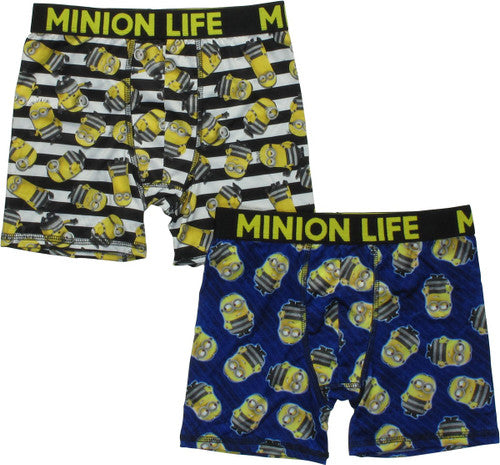 Despicable Me Minion Life 2-Pk Boys Boxer Briefs