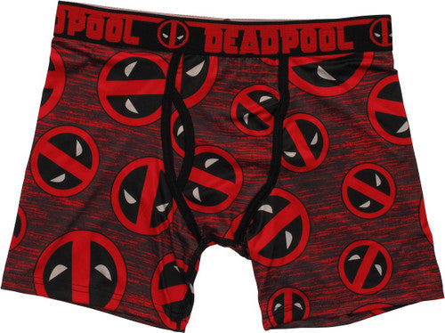 Deadpool Logos Allover Print Boxer Briefs