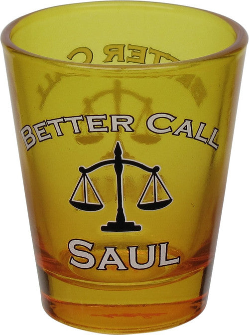Breaking Bad Better Call Saul Shot Glass in Yellow