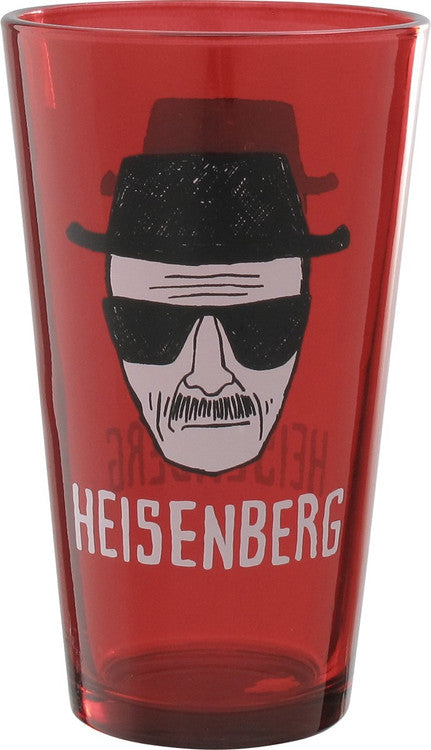 Breaking Bad Heisenberg Red Pint Glass