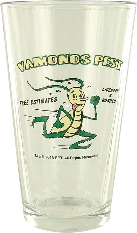 Breaking Bad Vamonos Pest Pint Glass in White